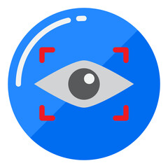 vision flat style icon