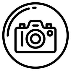 camera outline style icon