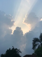 clouds and sunlight

