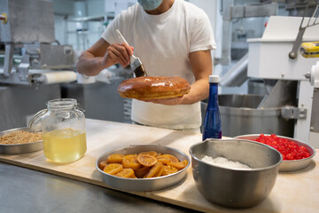 Bread Factory Preparing Christmas Bakery