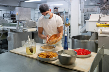 Bread Factory Preparing Christmas Bakery