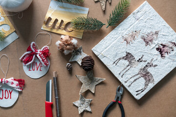 Hand cut decoration for Christmas