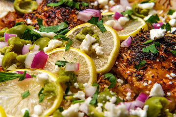 Cooking Greek Chicken Rice