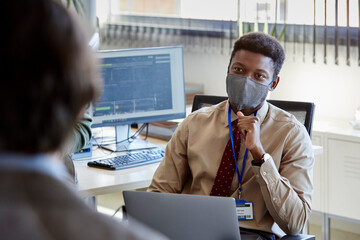 Big data analysts working 