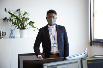 Black businessman in the office