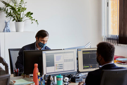 Big data analysts working