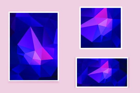 abstract textured polygonal background vector. Blurry triangle design. The pattern can be used for the background.