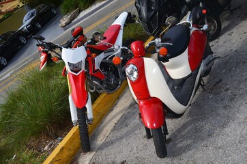 Rental motorcycle and motor scooter two inexpensive forms of transportation favored by visitors to...