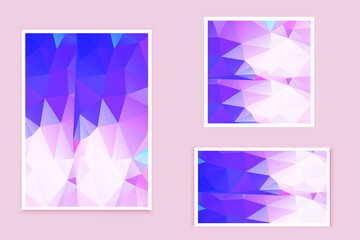 abstract textured polygonal background vector. Blurry triangle design. The pattern can be used for the background.