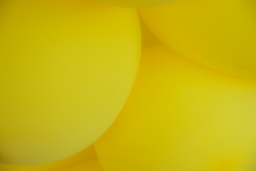 Background from yellow balloons. Blurred Photo of balloons for background.