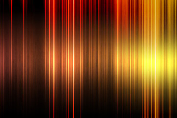 ストライプ状に輝くオレンジの光