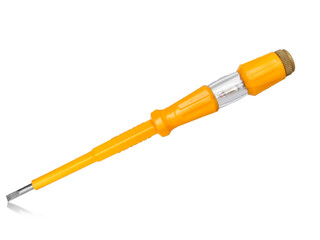 Fototapeta premium Indicator screwdriver isolated on white background 