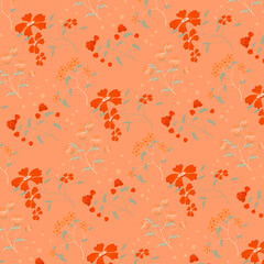 Abstract flower pattern background. Vector illustration.