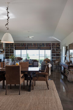 Dining room of large country home