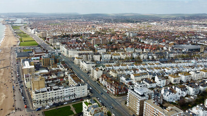 Fototapeta na wymiar Aerial view of Brighton.