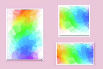 Fototapeta premium abstract textured polygonal background vector. Blurry triangle design. The pattern can be used for the background.