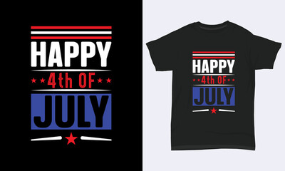 4th July T-shirt Happy 4th of July
