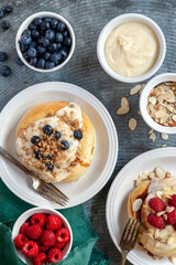 Cinnamon Rolls with berry toppings and nuts
