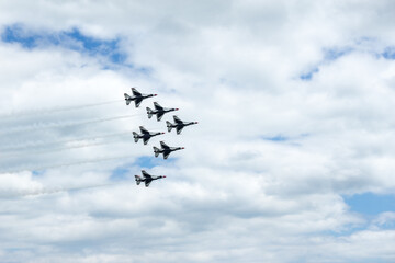 airplanes in the sky