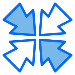 minimize blue line icon