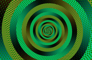 fondo digital en espiral verde