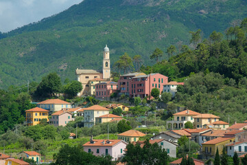 Il villaggio di Castagnola nel comune di Framura, La Spezia.