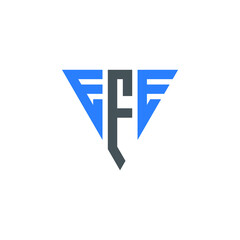 EFE logo EFE icon EFE vector EFE monogram EFE letter EFE minimalist EFE triangle EFE flat Unique modern flat abstract logo design 