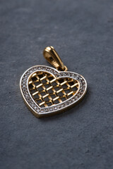 hearth with diamonds