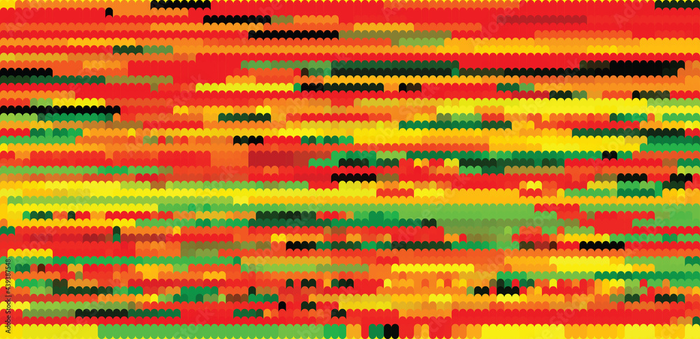 Poster Striped pattern with reggae motif. Vector background