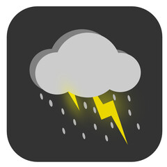 Weather icon, Transparent Background, High-quality icon for website or app.