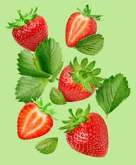 Strawberry isolated. Strawberry on white