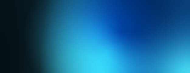 Abstract Blue Light Defocused Gradient Vector Background Texture, Horizontal