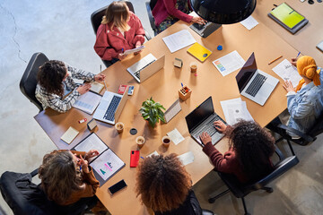 Female team of managers