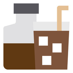 bottle flat icon