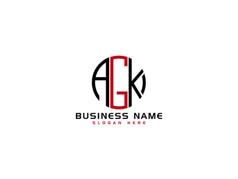 Letter AGK Logo Icon Vector Image Design For All Business