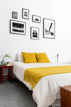 Simple interior design of modern bedroom