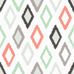 Vector Seamless Mexican Background. Ethnic Pattern. - 439395566