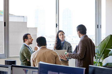 Co-worker businessmen in the office 