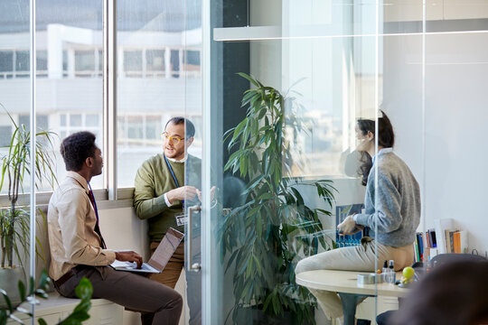 Co-worker businessmen in the office 