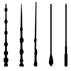 Fototapeten set of wands © Diego