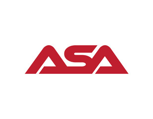 This is a unique ASA text logo
