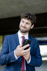 young businessman at the airport