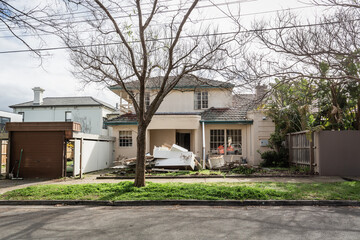 Demolishing phase of a renovation