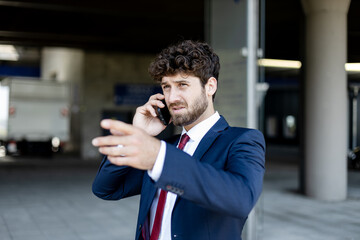 young businessman at the airport