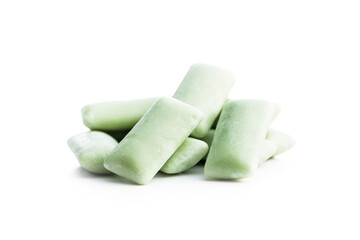 Mint chewing gum pads.