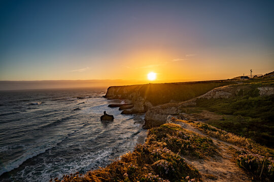 HDR photo  of the sunset in Davenport, CA