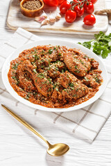 Chakhokhbili, stewed chicken in spicy tomato sauce