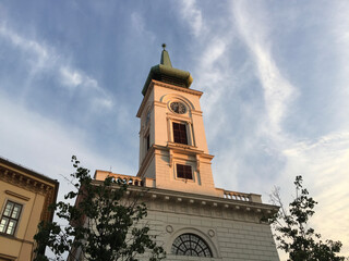 The Kálvin Square Reformed Church in Budapest, Hungary