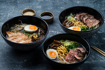 SHOYU RAMEN chicken and pork with noodles