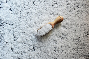 Raw whole dried sea salt